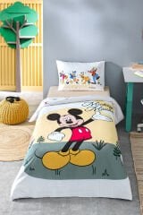 Özdilek Mickey Mouse Nomadic Tek Kişilik Disney Lisanslı Lastikli Çarşaf Çocuk Nevresim Takımı